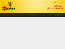Tablet Screenshot of kodiaksecurity.ca